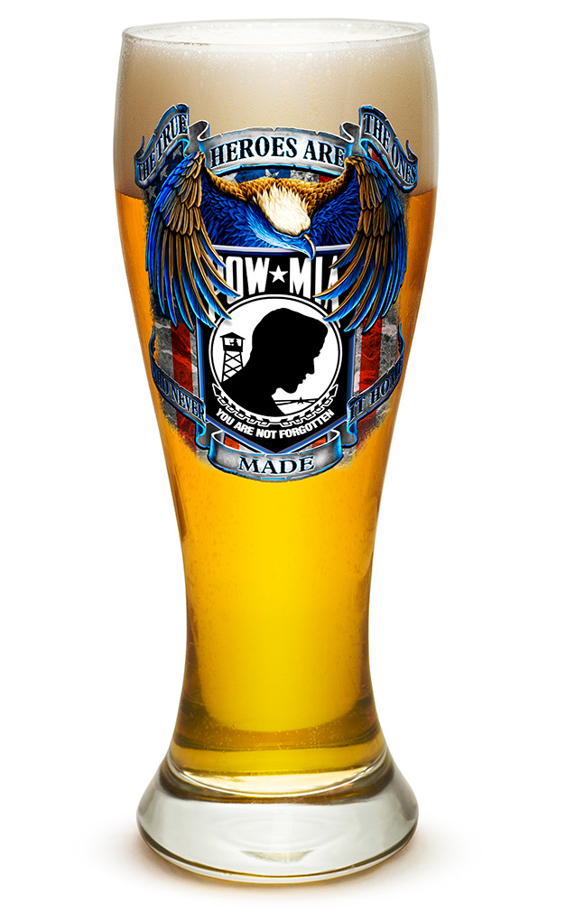 GLASSWAR-PILSNER-POW/MIA True Heroes 23oz